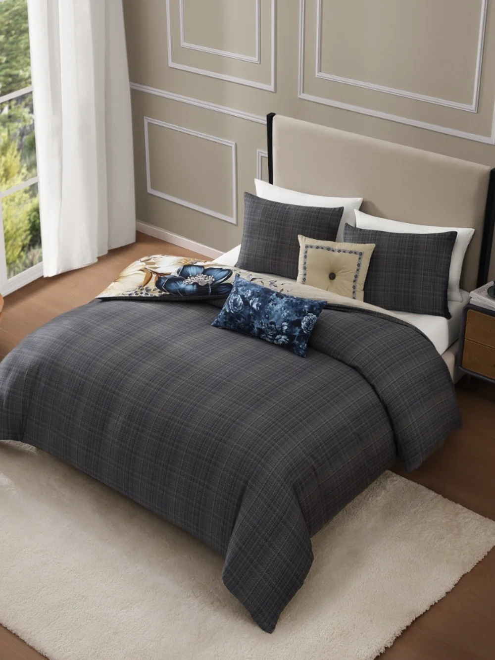 Bebejan English Manor Reversible King Comforter Set